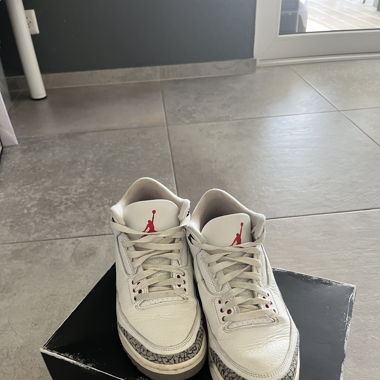 AIR JORDAN 3 retro white cement reimagined 