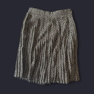 Floral Pleated Skirt