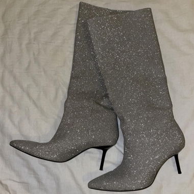 Zara Glitzer Stiefel Gr. 38