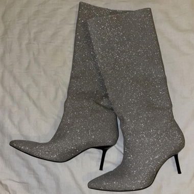 Zara Glitzer Stiefel Gr. 38