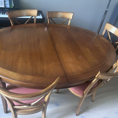 Tisch mit 6 Stühlen Roche Bobois