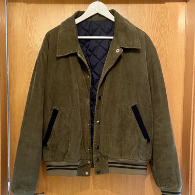 Vintage Olive Green Corduroy Jacket