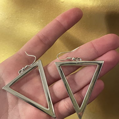 Boucles d’oreilles triangle 