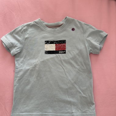 T-shirt Tommy Hilfiger bambino azzurro chiaro