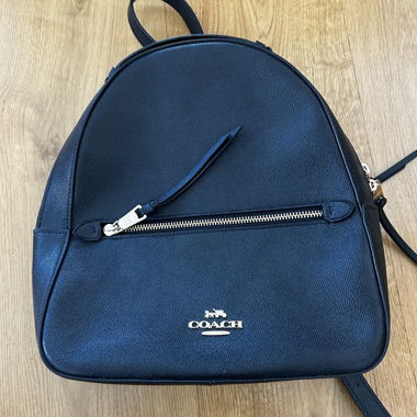 Coach Black Leather Mini Backpack