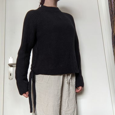 Maglione in maglia nero