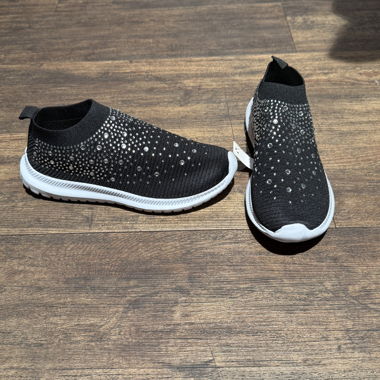 Baskets noires strass
