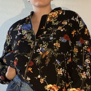 Floral print jacket