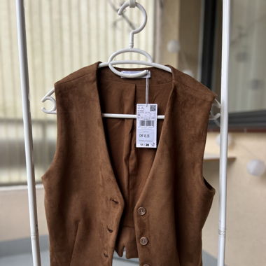 ZARA kunst-Wildleder Weste M
