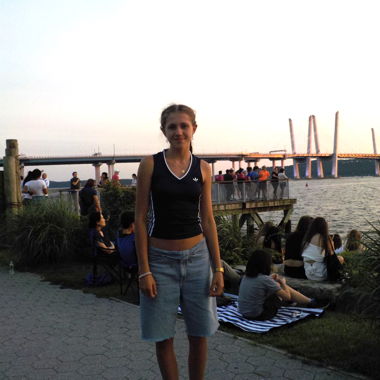 Hellblaue Jorts