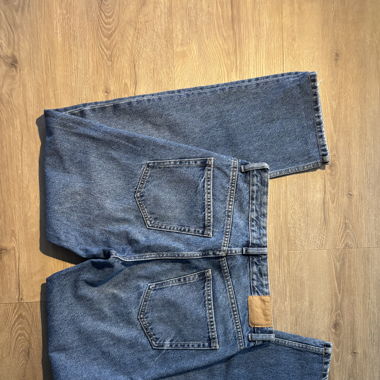 Jeans straight mid-waist 