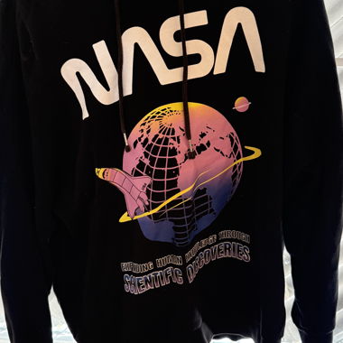 NASA Hoodie schwarz
