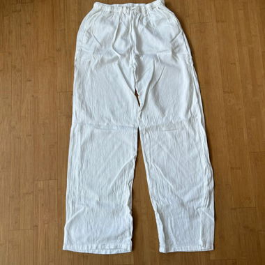 Weisse Leinenhose