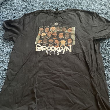 T-shirt noir Brooklyn Nets