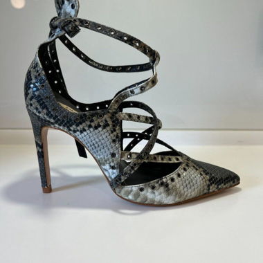 ZARA Snake-Print High Heels, Size 39