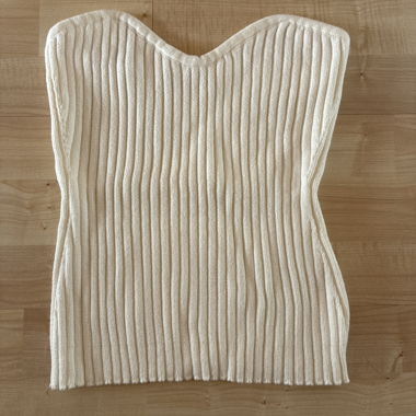 Top blanc sans manches