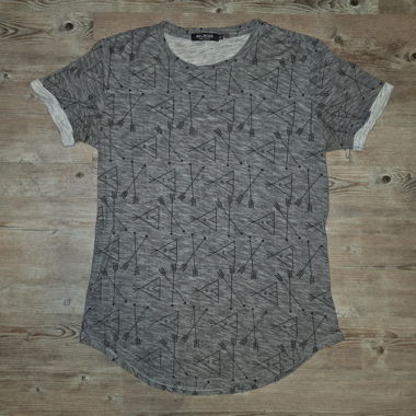 Grey T-shirt with BELMODE print