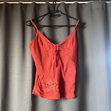Top da donna rosso y2k