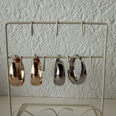 Silber & Goldene Ohrringe (nicht echt)