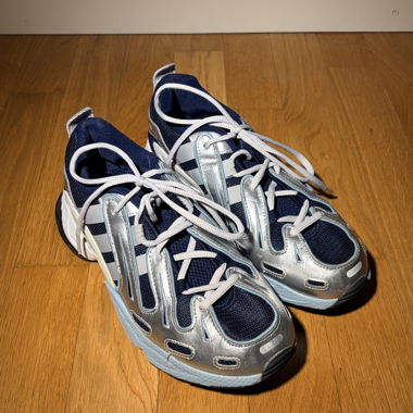Adidas sneakers bleues argent