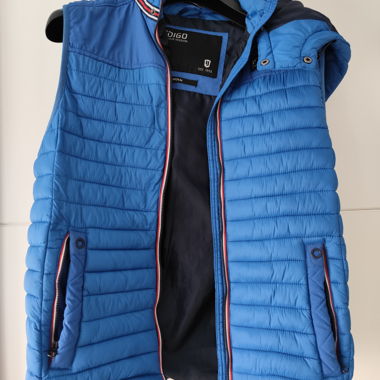 Blaues wattiertes Weste JEANSCODE