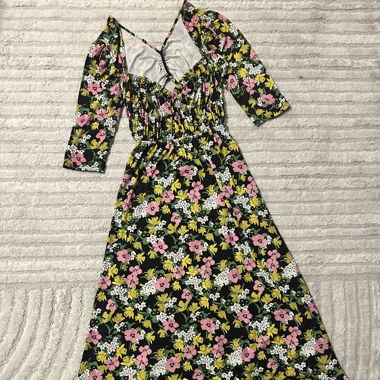 Robe midi fleurie Asos Design en 38