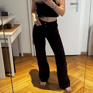 zara brown pants