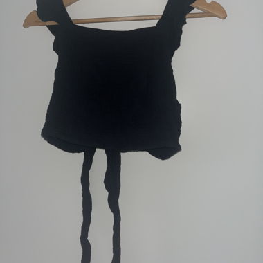 CropTop aus Musselin-Stoff