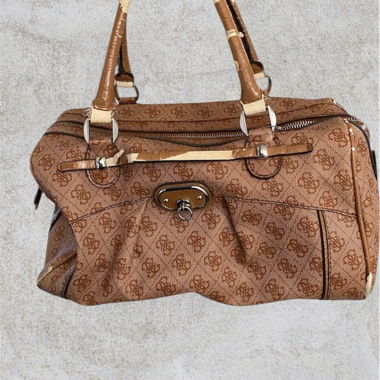Brown Logo Travel Bag