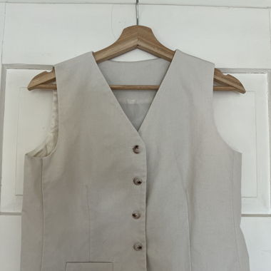 Gilet d'été en lin élégant