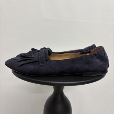 Ballerine Pomme D'Or in camoscio 40 blu appuntito