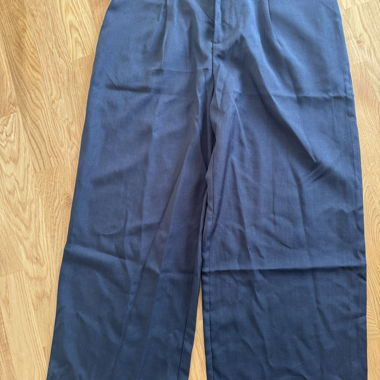 Pantaloni navy a gamba larga