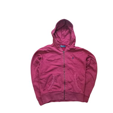 Sweat à capuche zippé rouge Polo Ralph Lauren