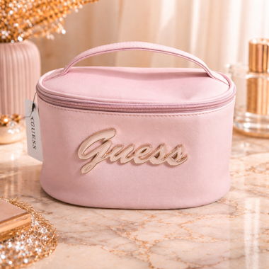 Guess Pink Toiletry Bag