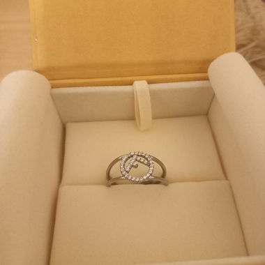 Anello Fendi argentato