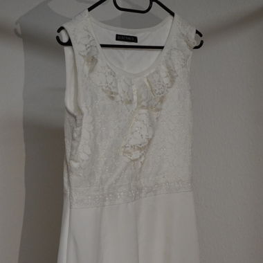 White Lace Dress MARCO&CO Size M - Very Good
