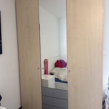 Armoire penderie avec miroir