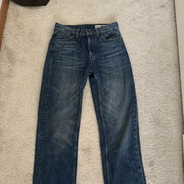 Jean droit Zara bleu foncé