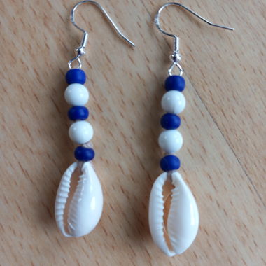 Shell and Pearl Earrings