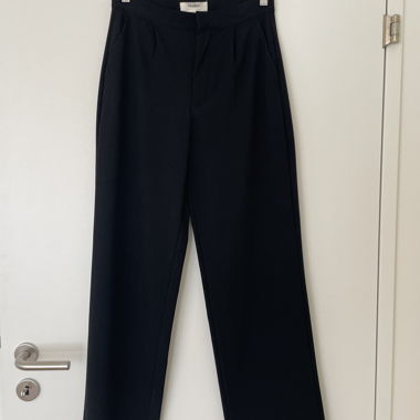 Pantalon en tissu noir Pull&Bear