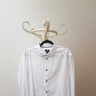 White cotton dress shirt