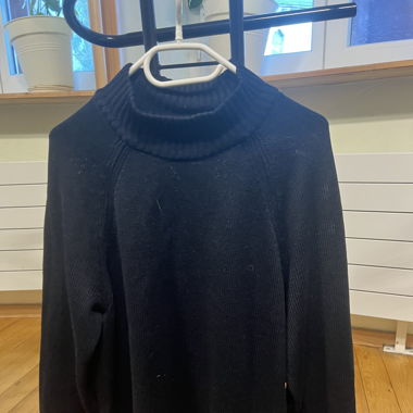 Pull col roulé en coton