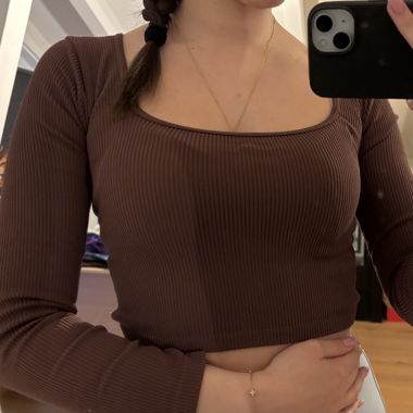 Crop top à manches longues 