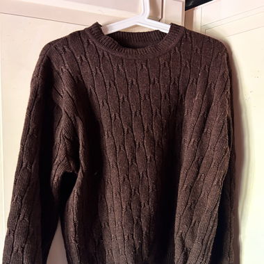 Pull laine torsadé