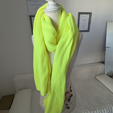 Sciarpa giallo fluo