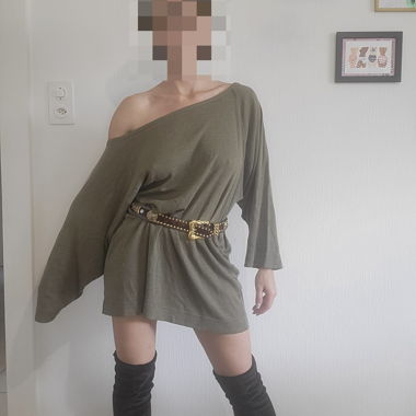 Abito maglia kaki