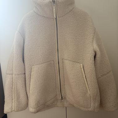 Giacca Teddy bianca H&M taglia M