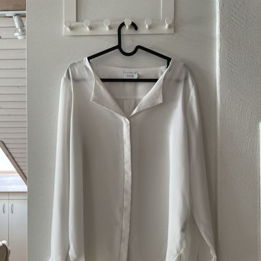 Seiden Bluse weiss