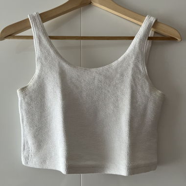 crop top blanc