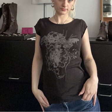 Haut mignon noir/gris